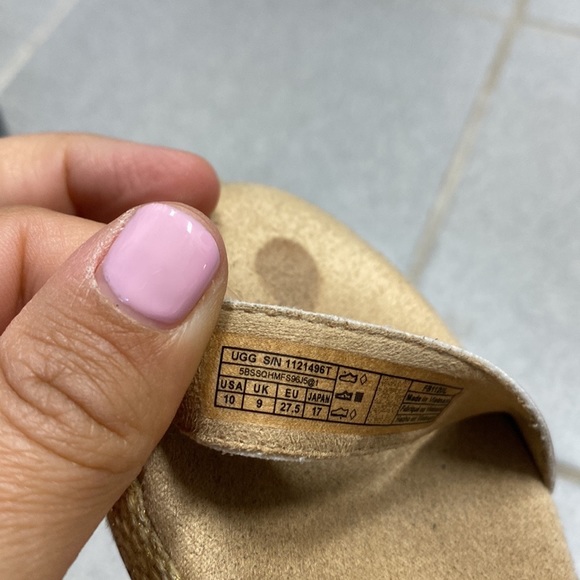 Ugg pink sandals for girls size 10 - Picture 5 of 6